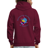 Awesome Possumz hoodie - burgundy