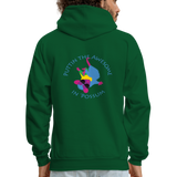 Awesome Possumz hoodie - forest green