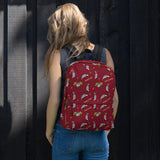 Awesome Possum Red Backpack - AwesomePossumz