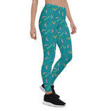 Awesome Possum Teal Leggings - AwesomePossumz
