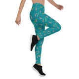 Awesome Possum Teal Leggings - AwesomePossumz