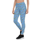 Awesome Possum Light Blue Leggings - AwesomePossumz