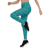 Awesome Possum Teal Leggings - AwesomePossumz
