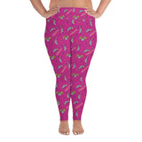 Awesome Possum Pink Plus Size Leggings - AwesomePossumz