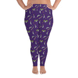 Awesome Possum Purple Plus Size Leggings