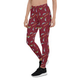 Awesome Possum Red Leggings - AwesomePossumz