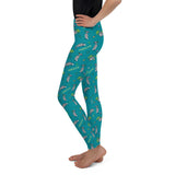 Awesome Possums Teal Youth Leggings - AwesomePossumz