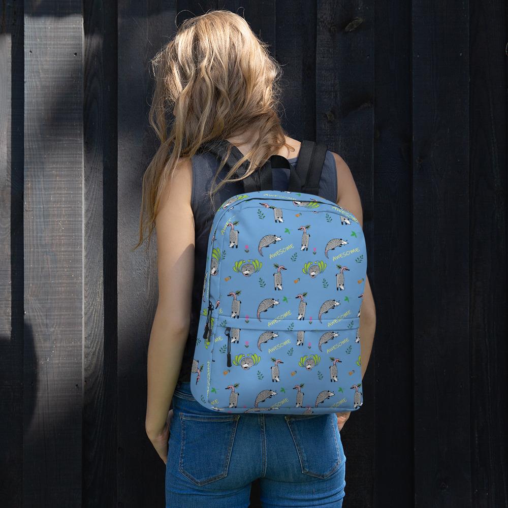 Awesome Possum Blue Backpack - AwesomePossumz