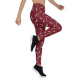 Awesome Possum Red Leggings - AwesomePossumz