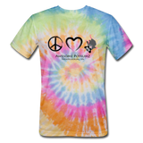 Peace, Love and Possums Tee Shirt - rainbow
