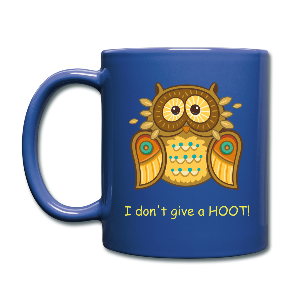 HOOT mug - royal blue