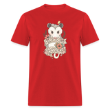 Awesome Possum Art Tee Shirt - red