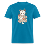 Awesome Possum Art Tee Shirt - turquoise