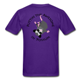 AP Awesome Logo Tee Shirt - purple