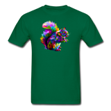 Crazy Color Squirrel Tee Shirt - bottlegreen