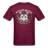 Possum-bilities Wild Tshirt Dark Colors - burgundy