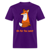 Fox Sake Tee Shirt - purple