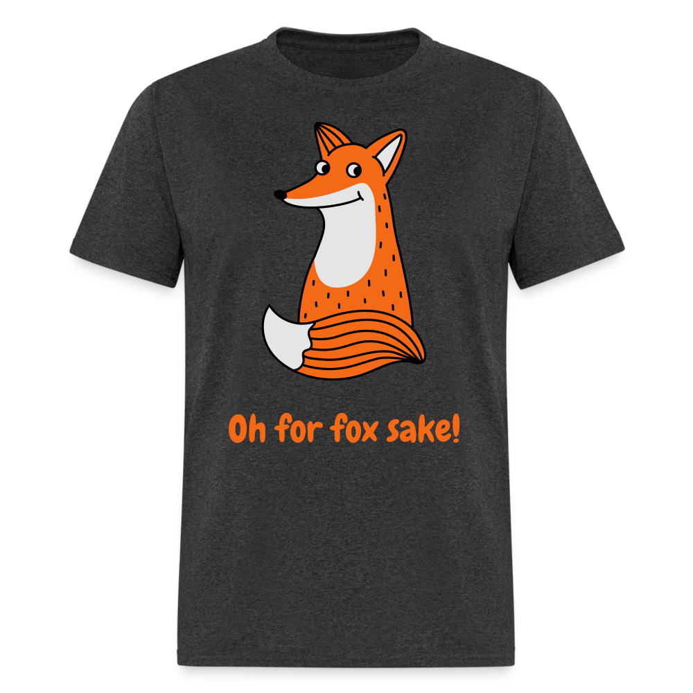 Fox Sake Tee Shirt - heather black