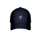 Navy blue baseball hat with the words "Awesome Possumz Fredericksburg VA" and illustration of a blue and pink possum