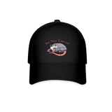 Black baseball hat with the words "Hot Mess Express" and illustration of a possum