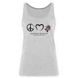 Peace. Love and Possumz Tank Top - heather gray