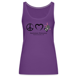 Peace. Love and Possumz Tank Top - purple