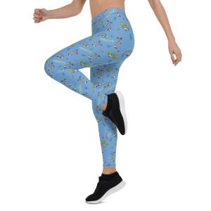 Awesome Possum Light Blue Leggings