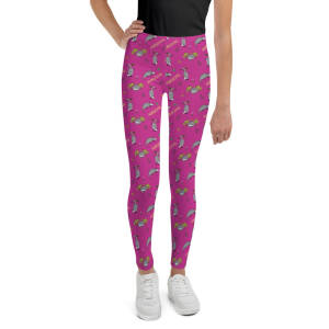 Awesome Possums Pink Youth Leggings