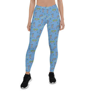 Awesome Possum Light Blue Leggings