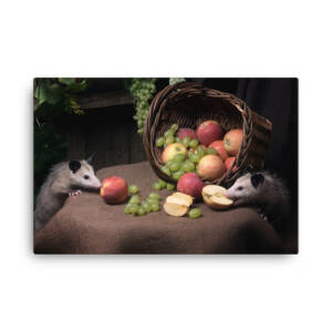 Still Life with Possums Canvas Print