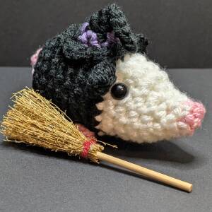 Crochet Witchy Baby Opossum Babies