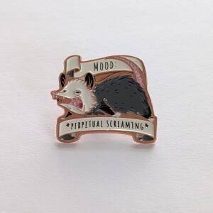 'Mood: Perpetual Screaming' Enamel Pin