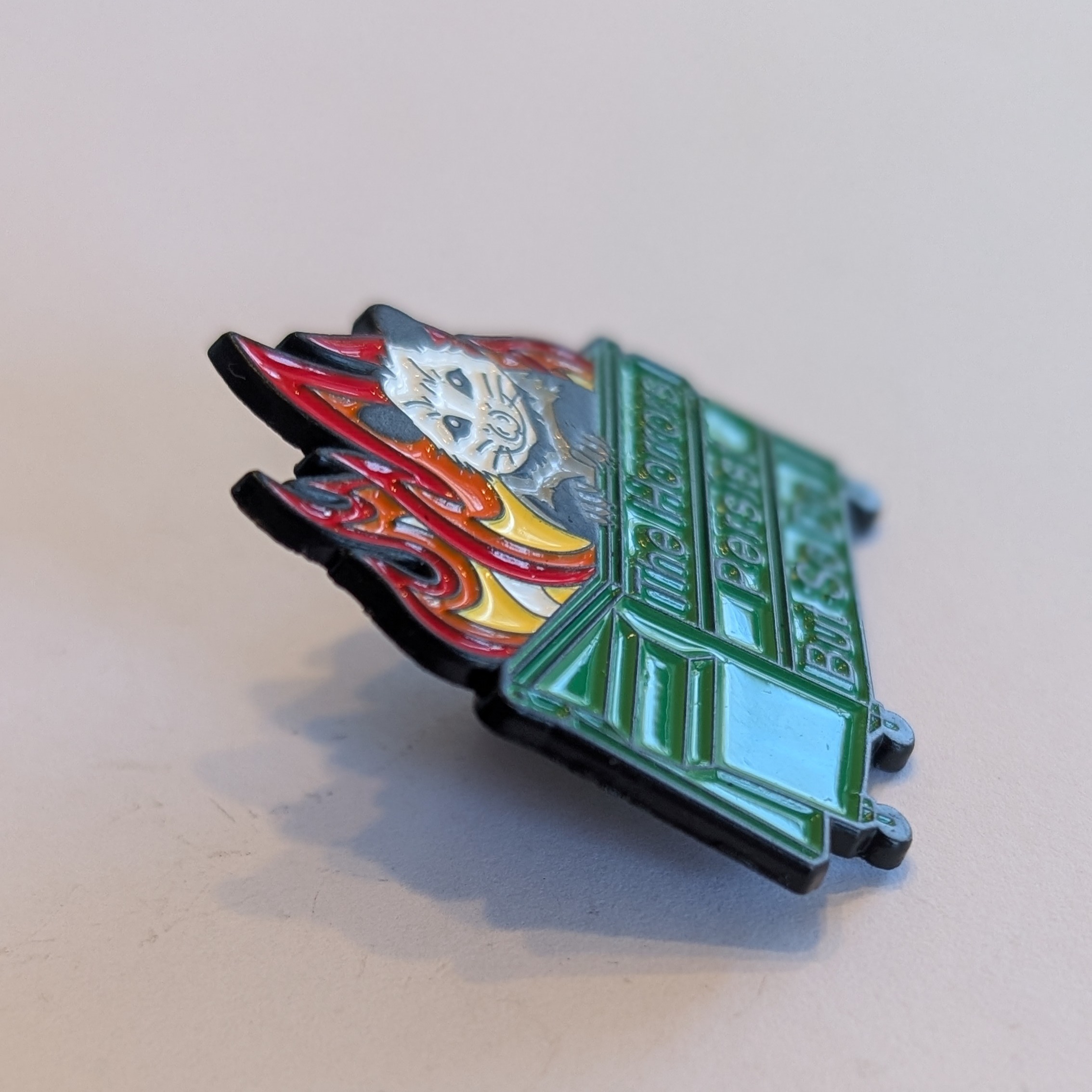 'The Horrors Persist, But So Do I' Enamel Pin - Image 2