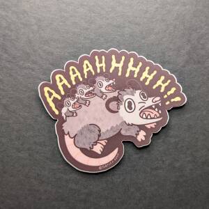 'AAAAHHHHH!!' Vinyl Sticker