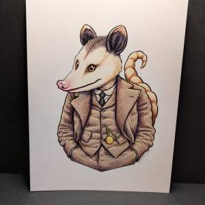 Dapper Opossum, Ryan McCulloch Art Print