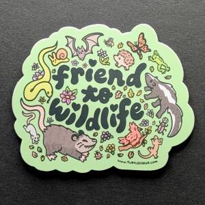 'Friend to Wildlife' Vinyl Sticker