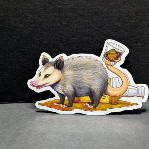 Pick Your Poison Holographic Vinyl Sticker: 'Whisky Poison'