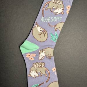 Awesome Possum Socks: Periwinkle Blue