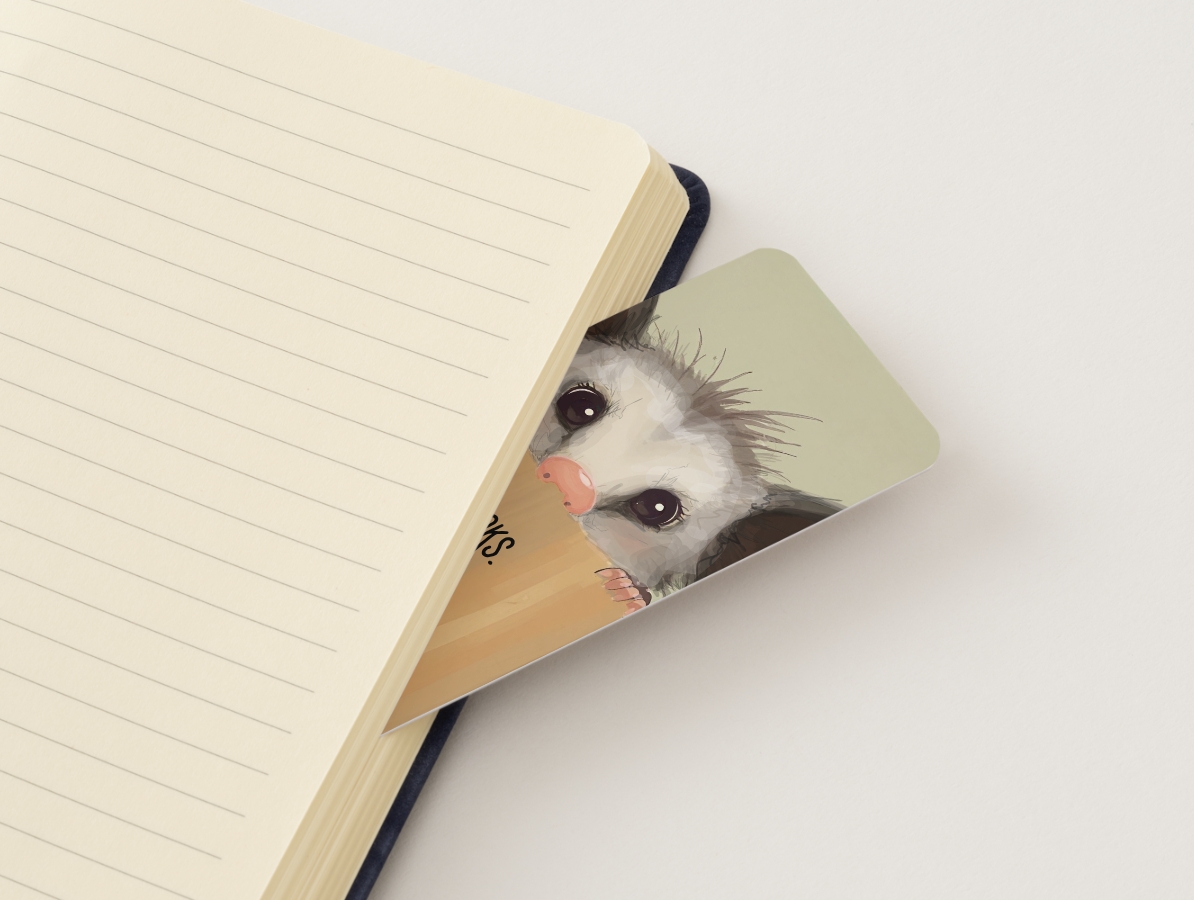 Peaking 'Possum Bookmark - Image 2