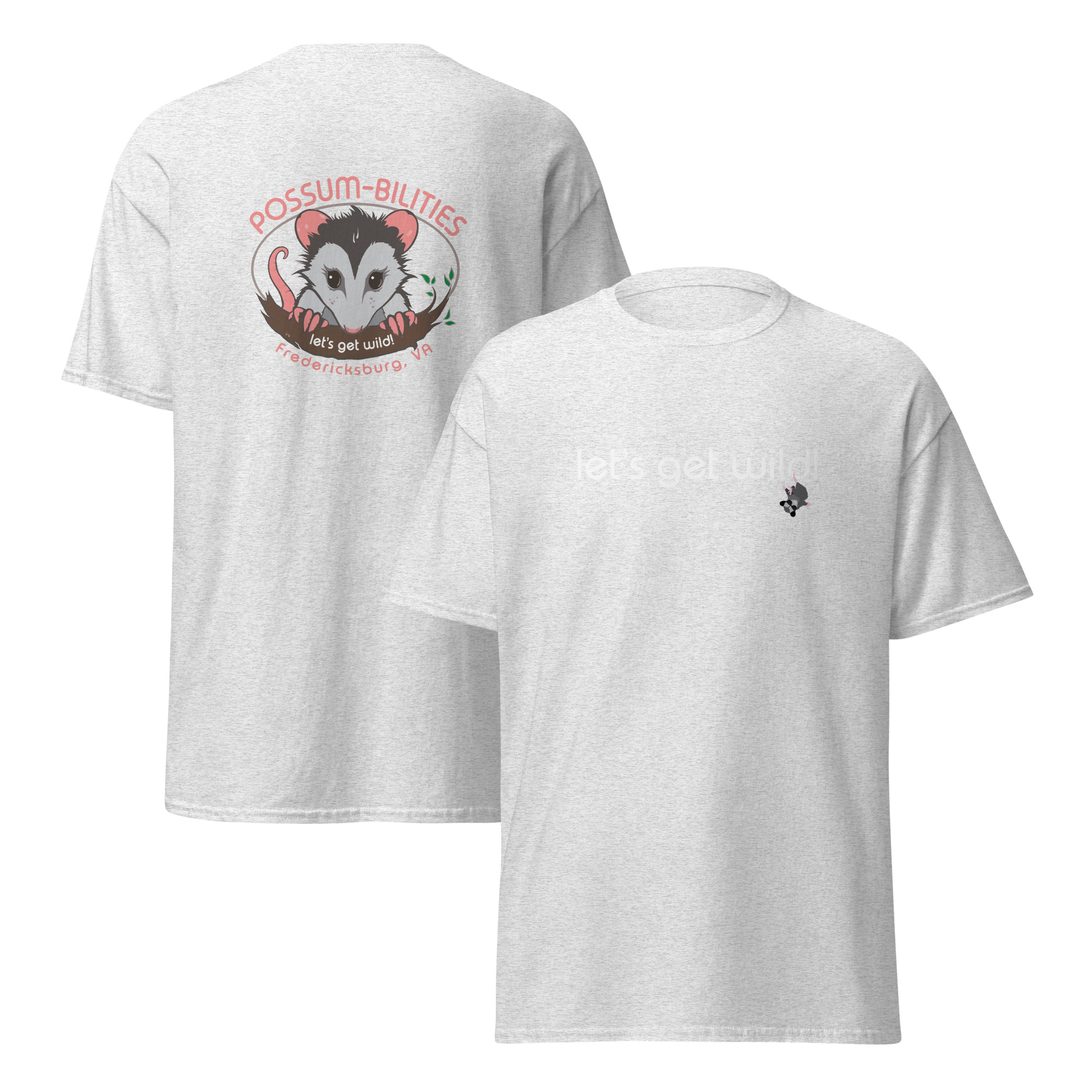 'Let's Get Wild' Possum-Bilities Original Unisex Classic Tee - Image 9