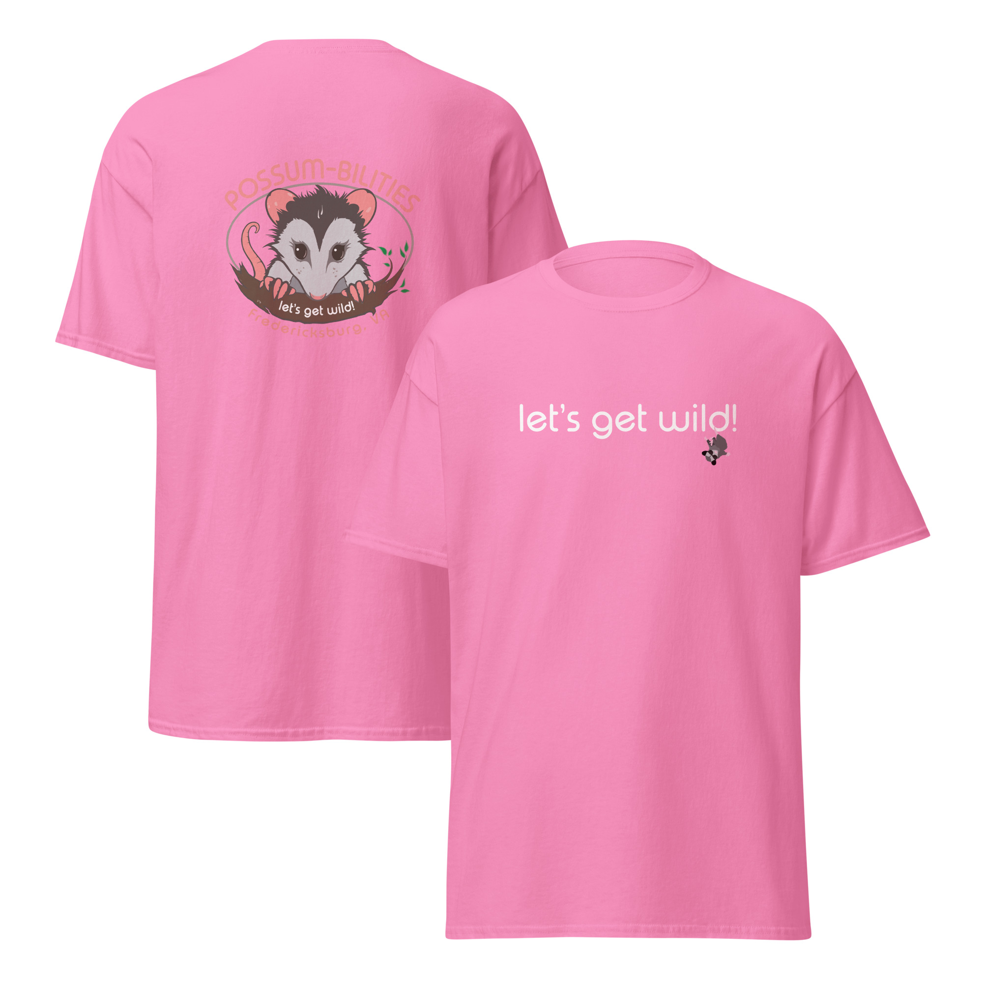 'Let's Get Wild' Possum-Bilities Original Unisex Classic Tee - Image 8