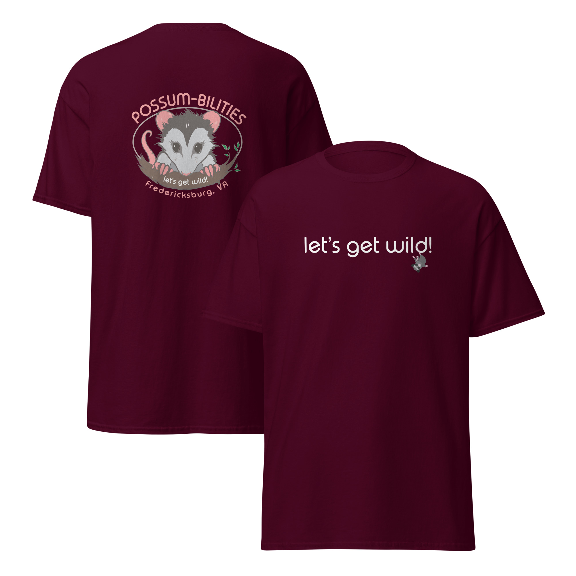 'Let's Get Wild' Possum-Bilities Original Unisex Classic Tee