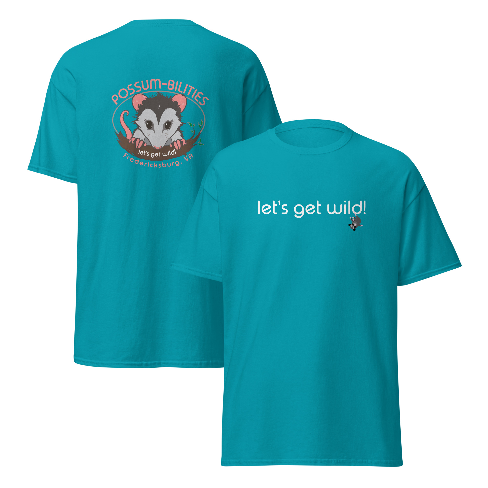 'Let's Get Wild' Possum-Bilities Original Unisex Classic Tee - Image 7