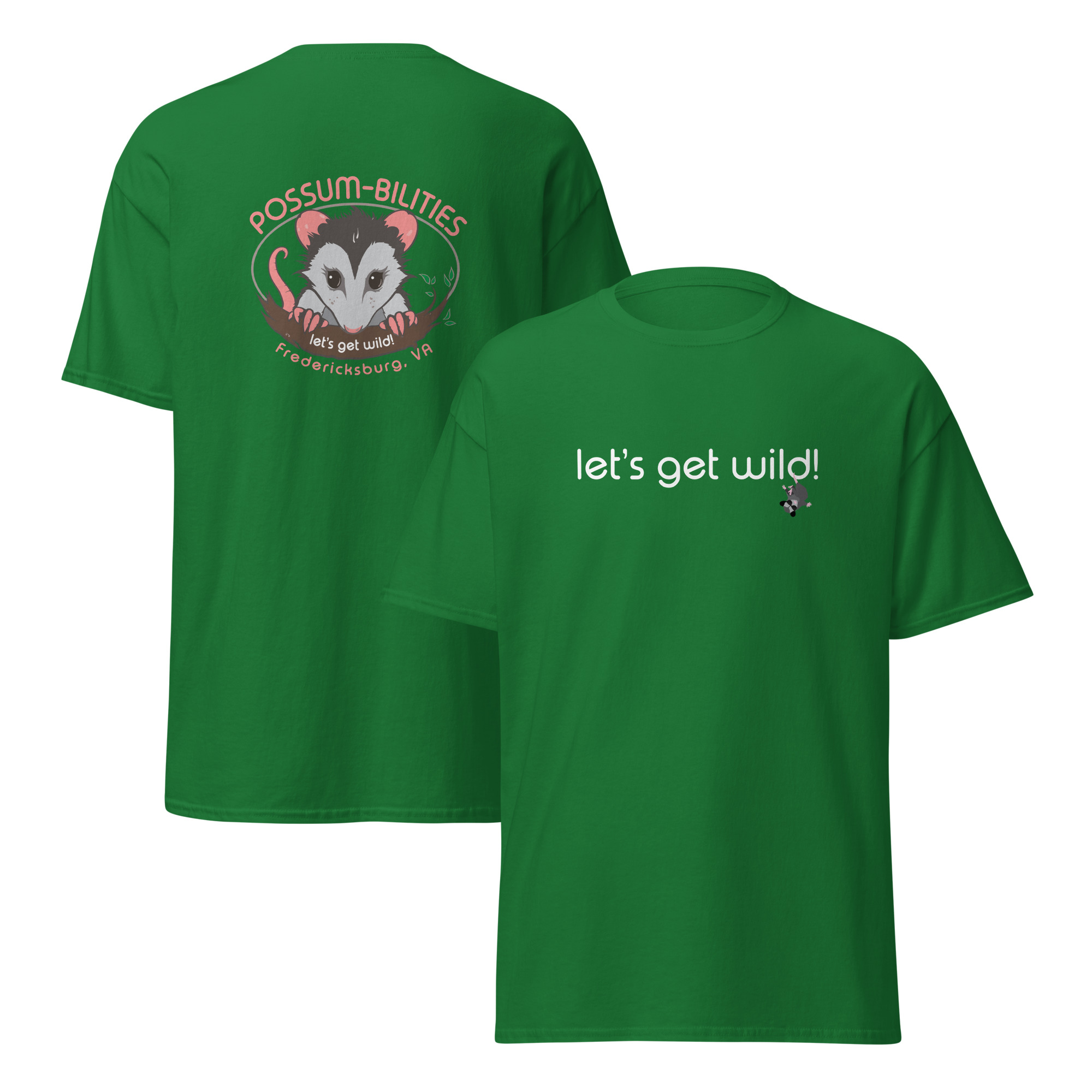 'Let's Get Wild' Possum-Bilities Original Unisex Classic Tee - Image 4
