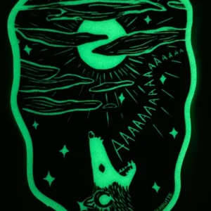Glow Screaming Possum Sticker - Weatherproof Vinyl