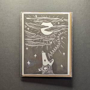 Screaming Possum Greeting Card