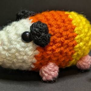 Crochet Candy Corn Opossum Babies